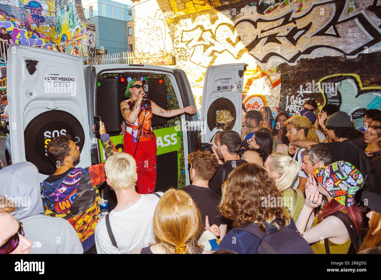 London, United Kingdom, Shoreditch, 9th May 2023, Save Our Scene Hosts