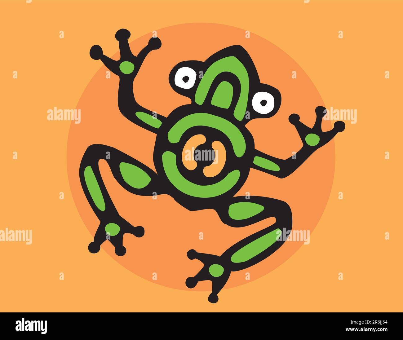 Vector drawn from an Aztec glyph. Stock Vector