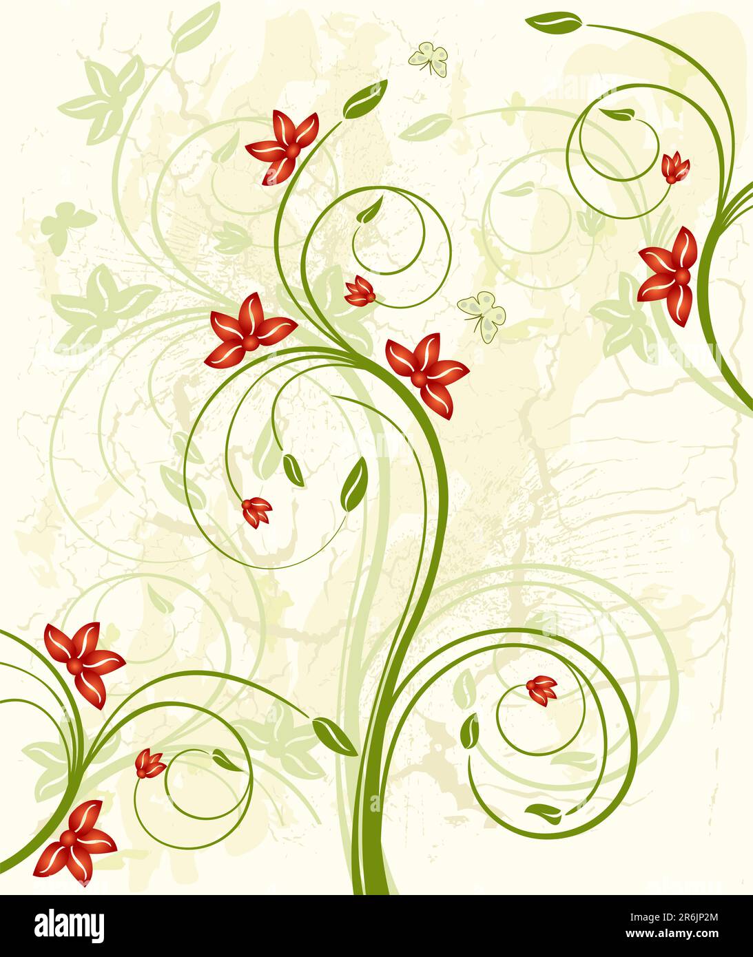 Floral Background - vector Stock Vector Image & Art - Alamy