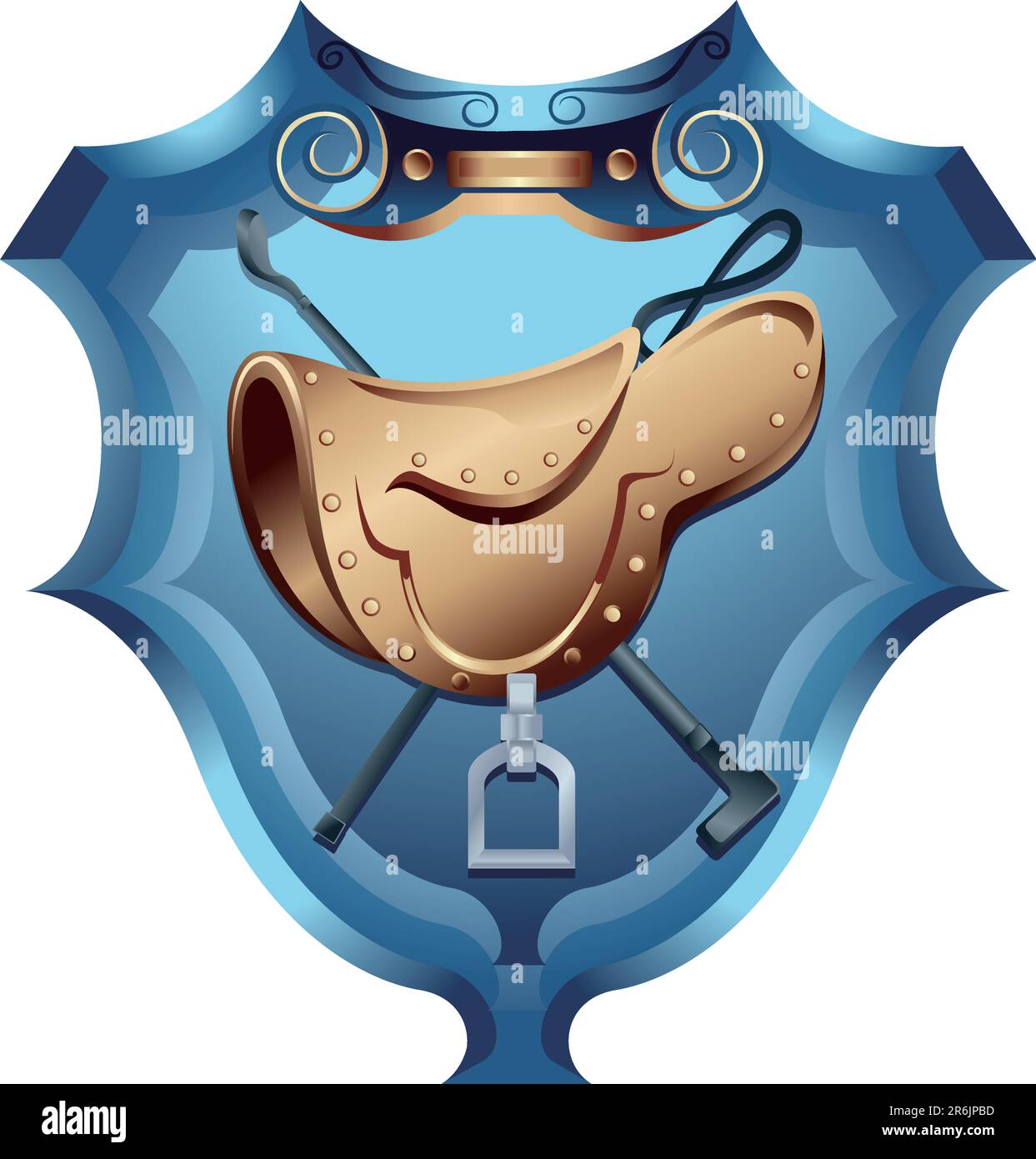 Illustration of Jockey Saddle Stock Vector Image & Art Alamy