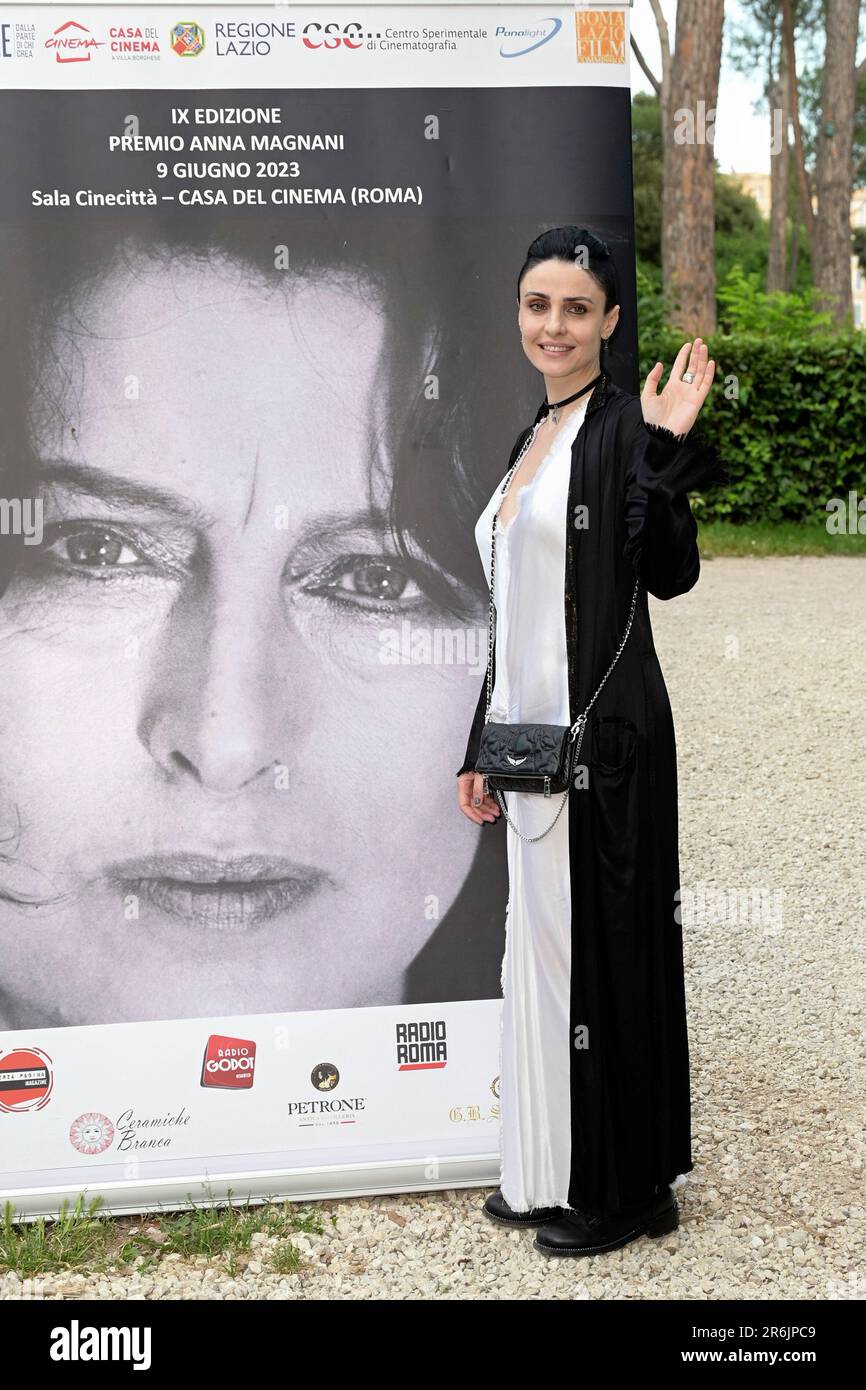 Federica Vincenti bei der 9. Verleihung des Premio Anna Magnani 2023 im Casa del Cinema Villa Borghese. Rom, 09.06.2023 Stock Photo