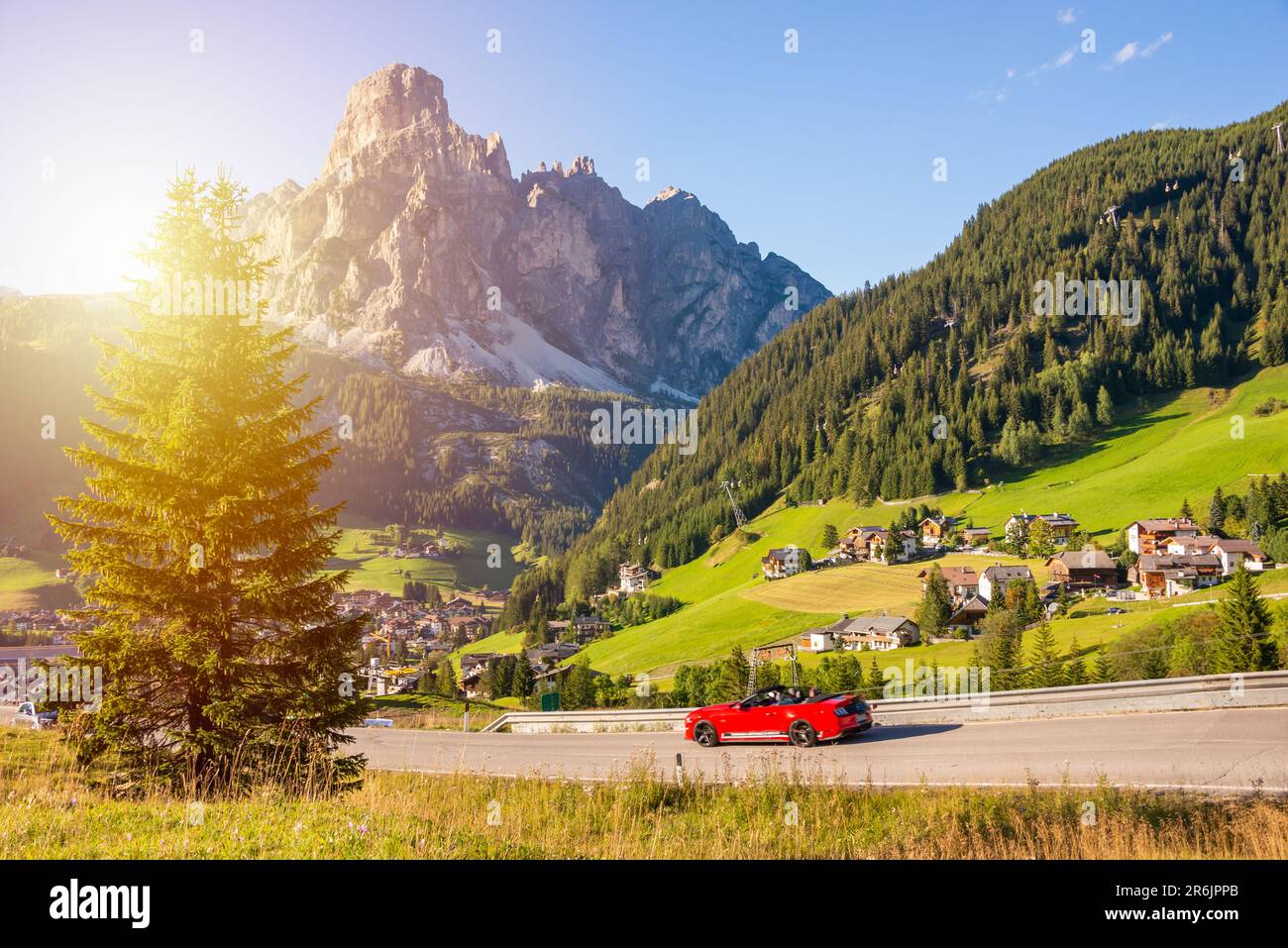Dolomite alps in northern Italy, beautiful mountain landscape Stock ...