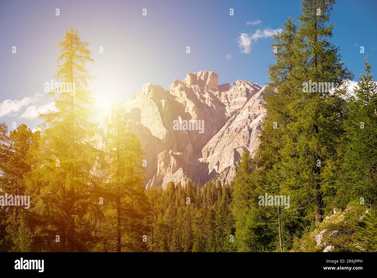 Dolomite alps in northern Italy, beautiful mountain landscape Stock ...