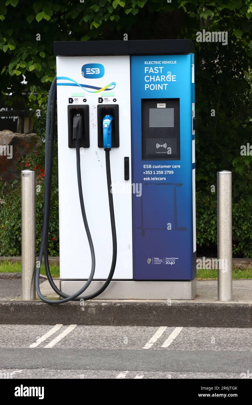 Electric vehicle roadside fast charging point, Killybegs, County