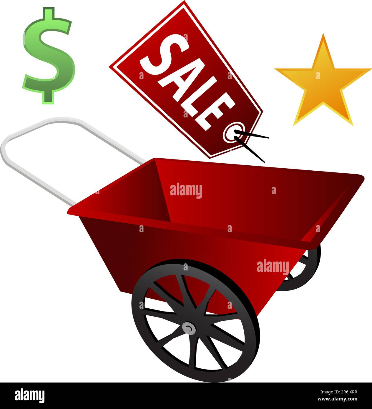 Wheelbarrow wheel barrow Stock Vector Images Alamy
