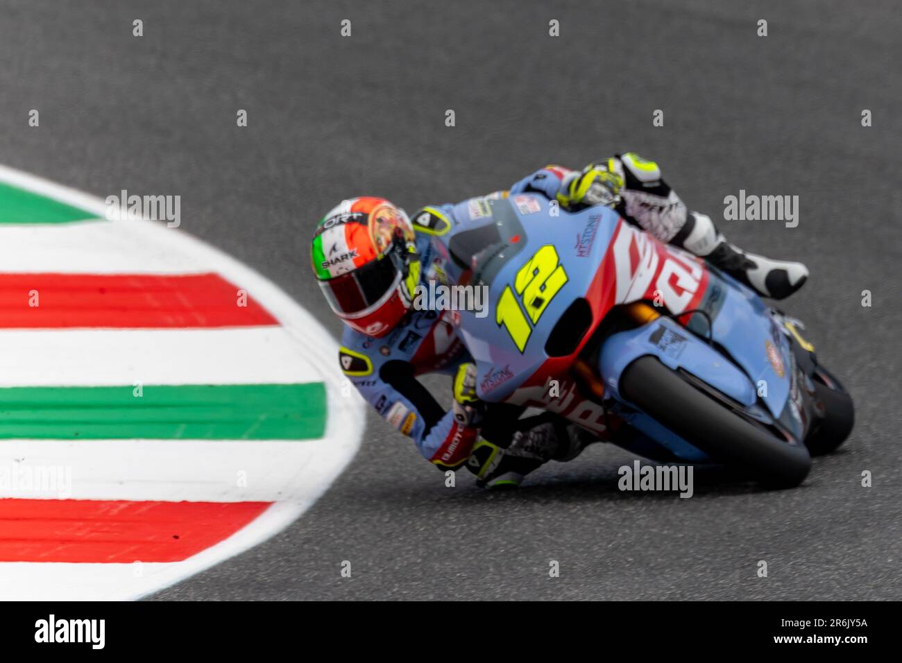 Mugello, Italy. 10th June, 2023. Filip Salac (Cze) QJMotor Gresini Moto2, Kalex Credit: Live Media Publishing Group/Alamy Live News Stock Photo