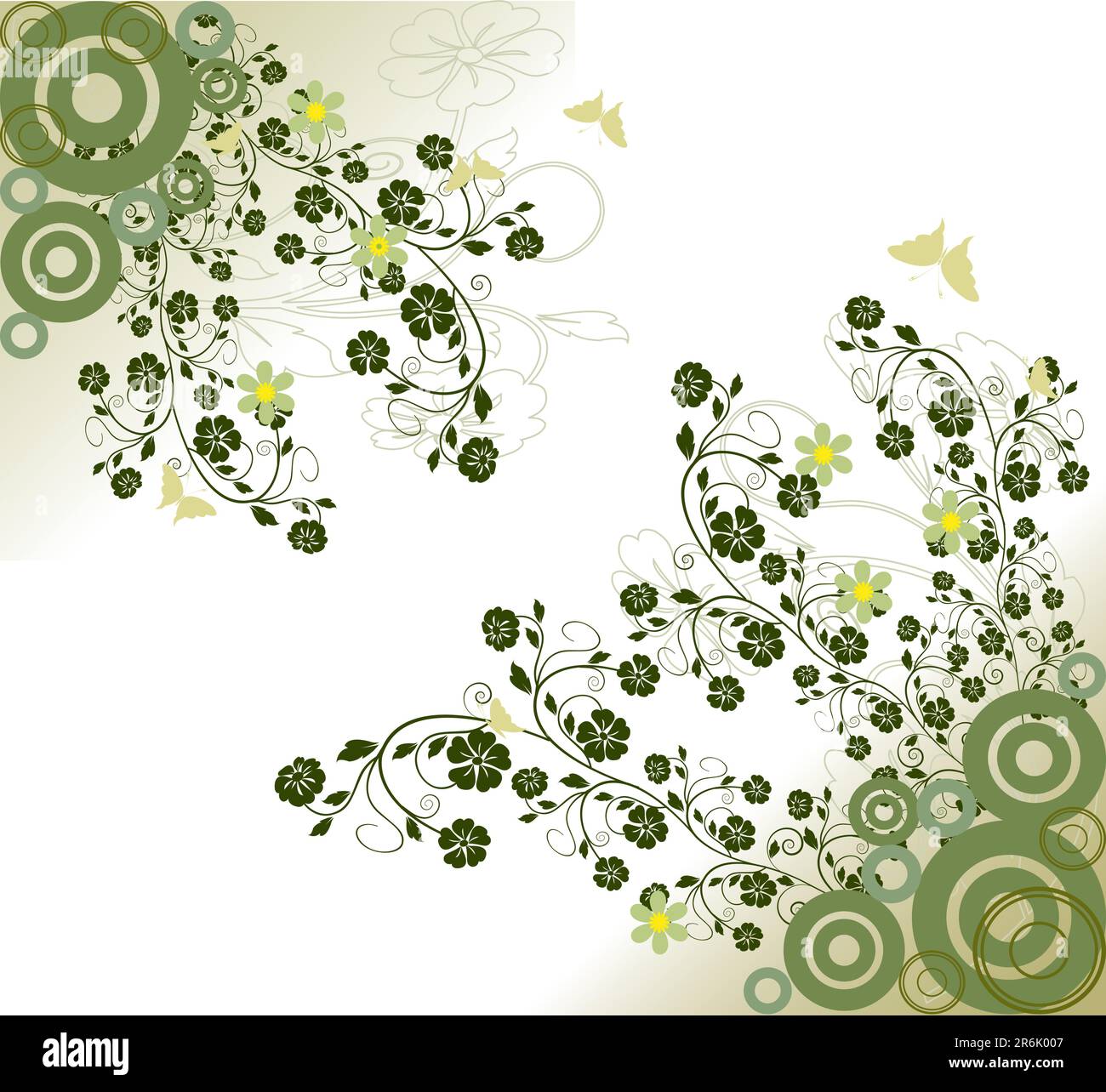 Abstract floral art element for design - vector illustration Stock ...