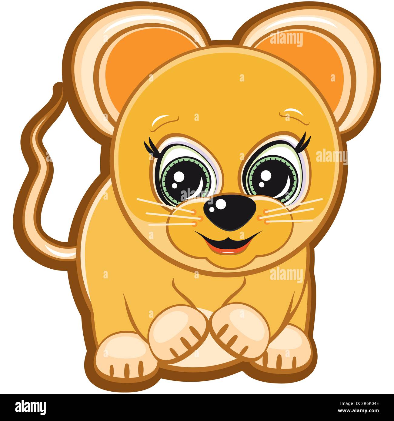 vector-little-mouse-one-of-the-symbols-of-the-chinese-horoscope-stock