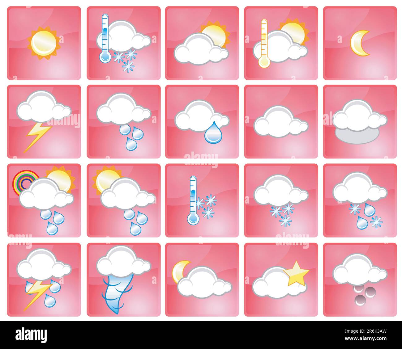 Set of different weather icons Stock Vector Image & Art - Alamy