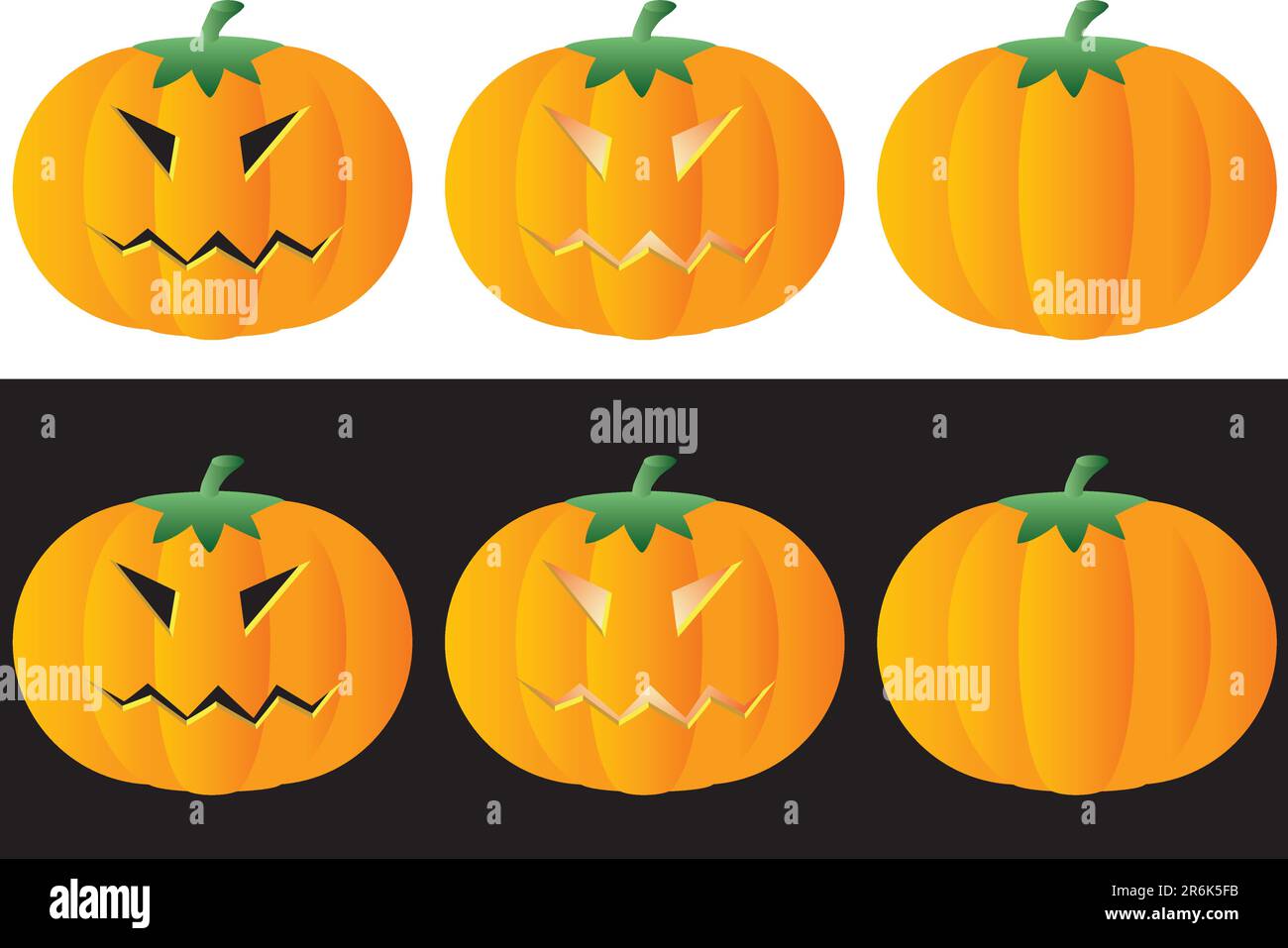 Halloween pumpkins. Set. A vector illustration Stock Vector Image & Art ...