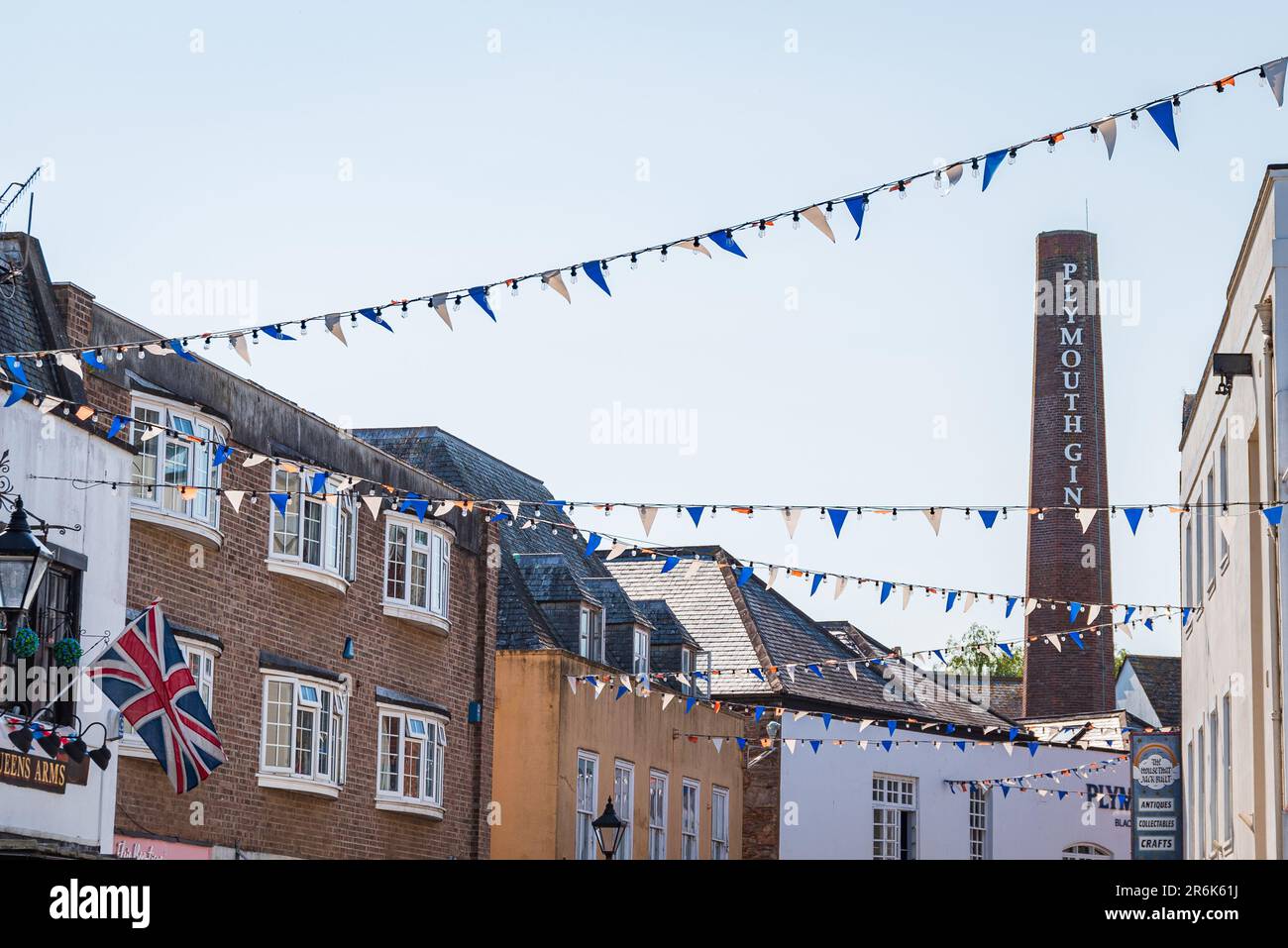 Famous Gin distillery in the Barbican in Plymouth, Devon. Stock Photo