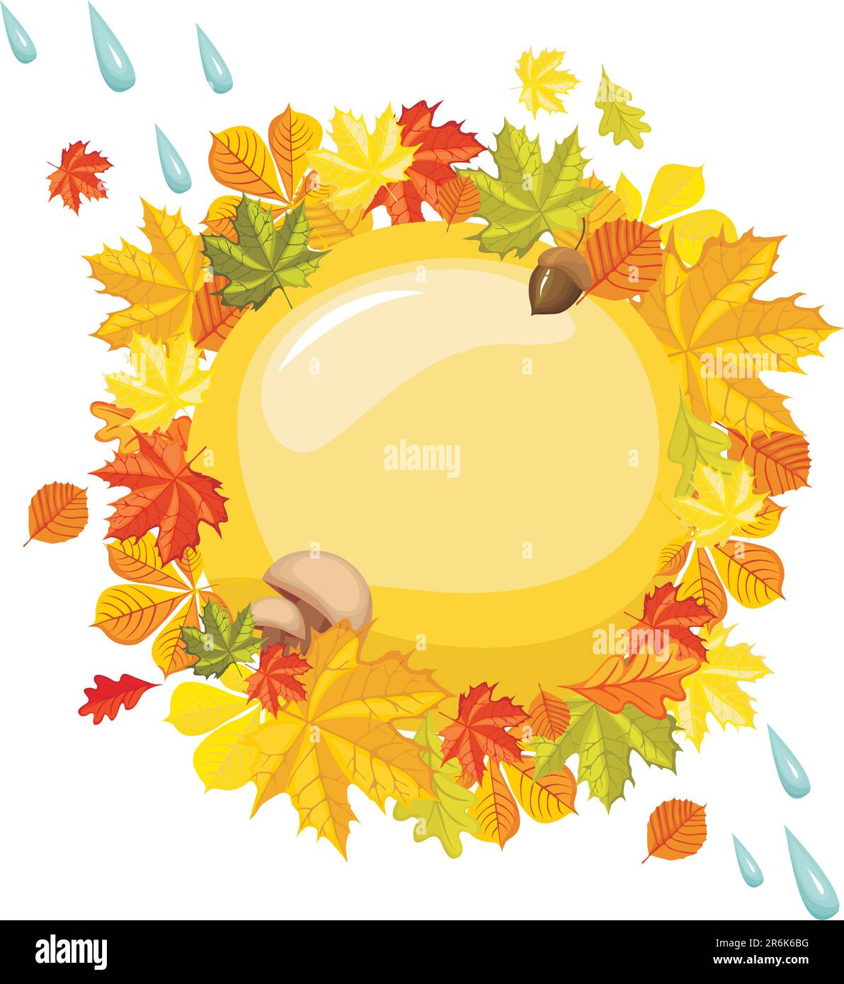vector illustration of a autumn card Stock Vector Image & Art - Alamy