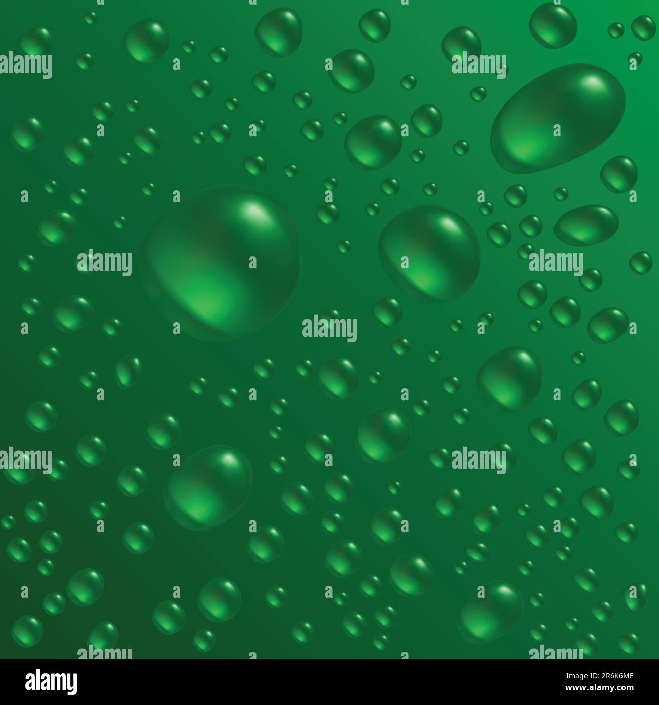 Water drops are on the green surface. Vector seamless background image ...