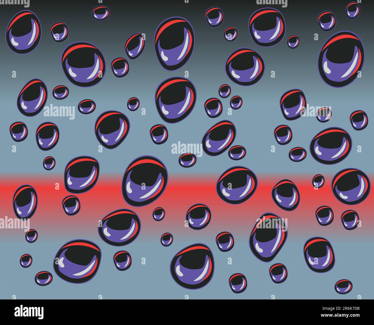 Vector design of raindrops on glass Stock Vector