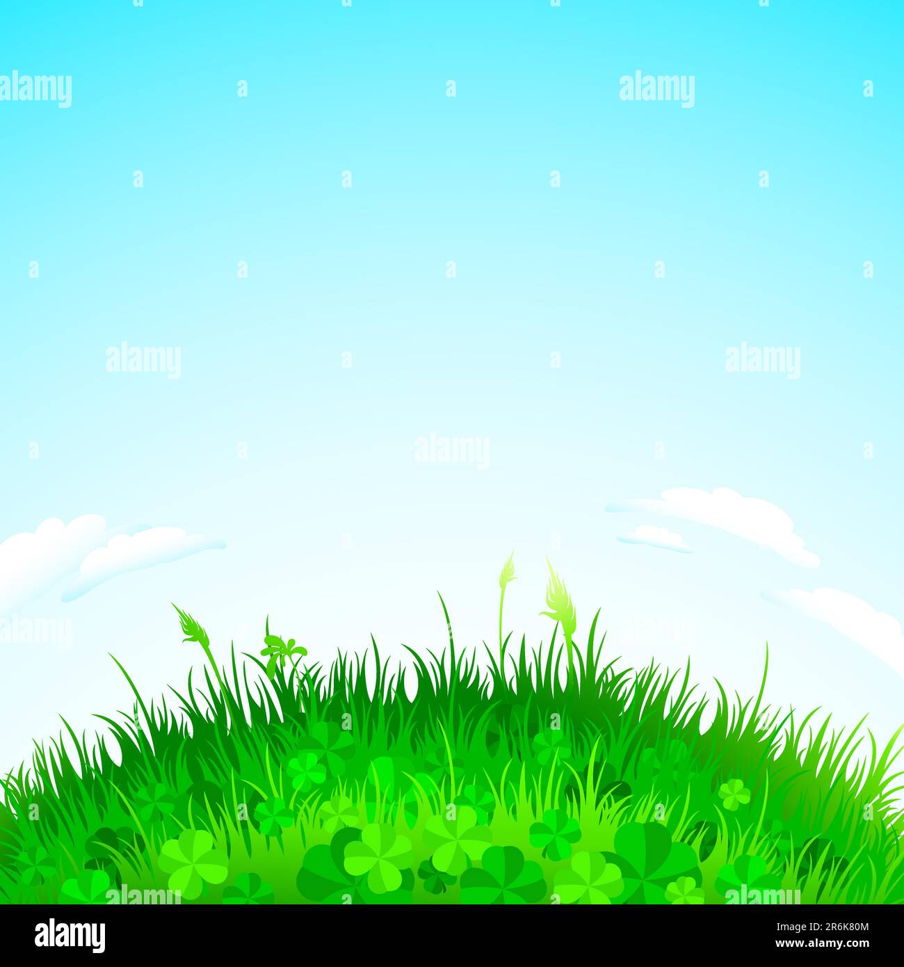 background with grass, this  illustration may be useful  as designer work Stock Vector