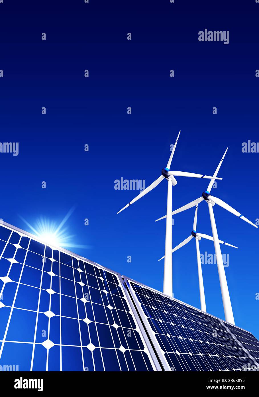 high resolution rendering of a green energy concept Stock Photo - Alamy