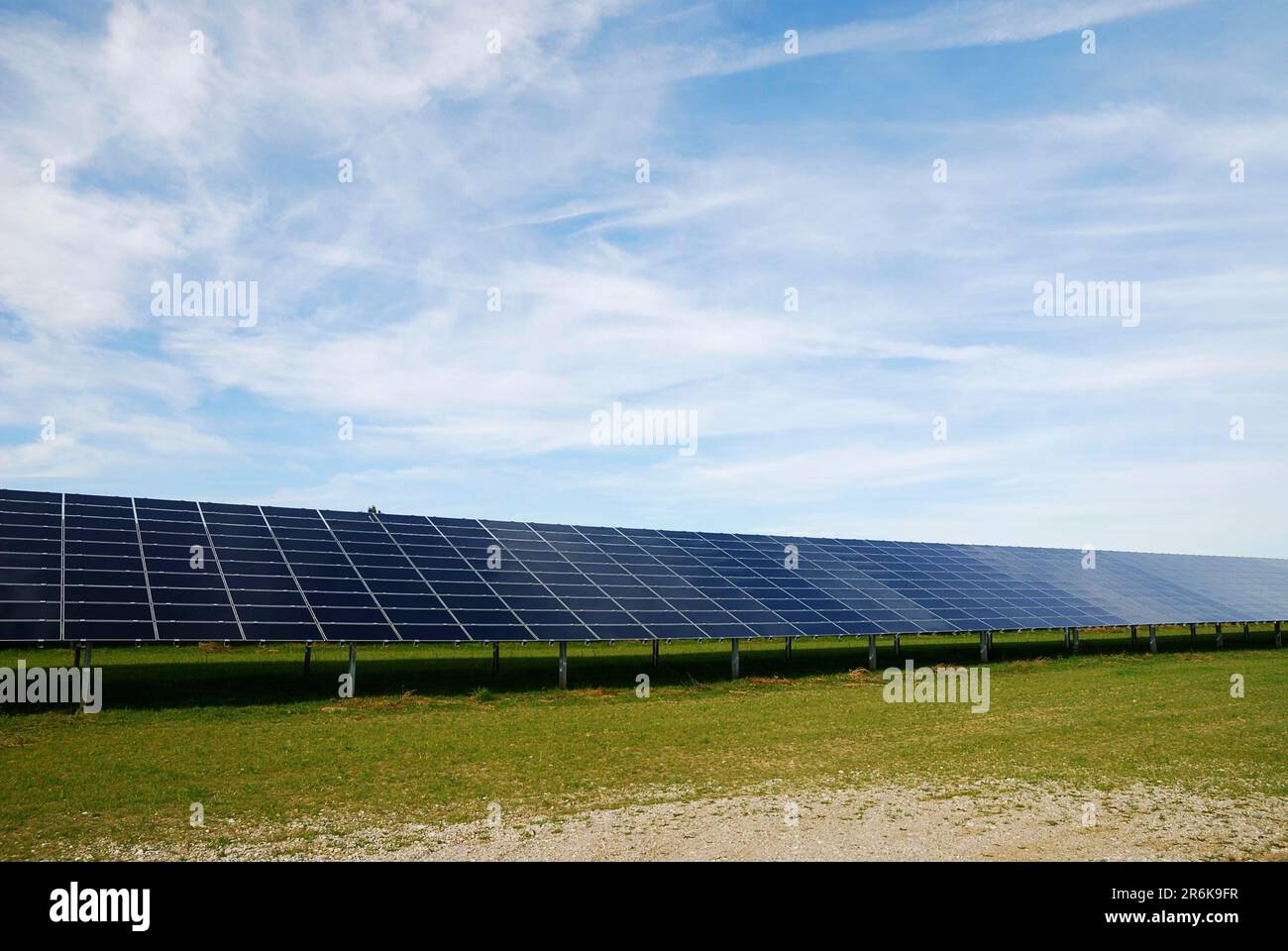 Solar powerstation for generation of friendly energy Stock Photo