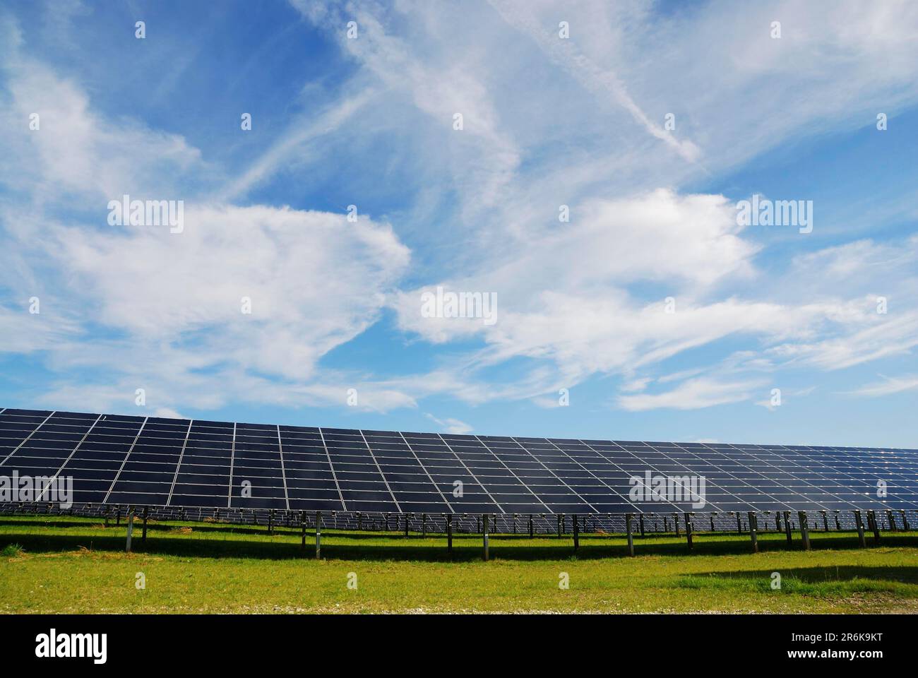 Solar powerstation for generation of friendly energy Stock Photo