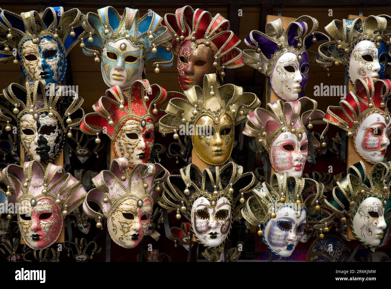 Carnival masks at stall, Florence, Tuscany, Italy Stock Photo - Alamy