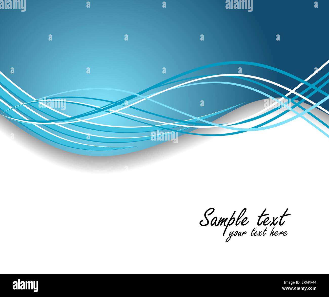 Dynamic wave background in blue. Vector illustration Stock Vector Image ...