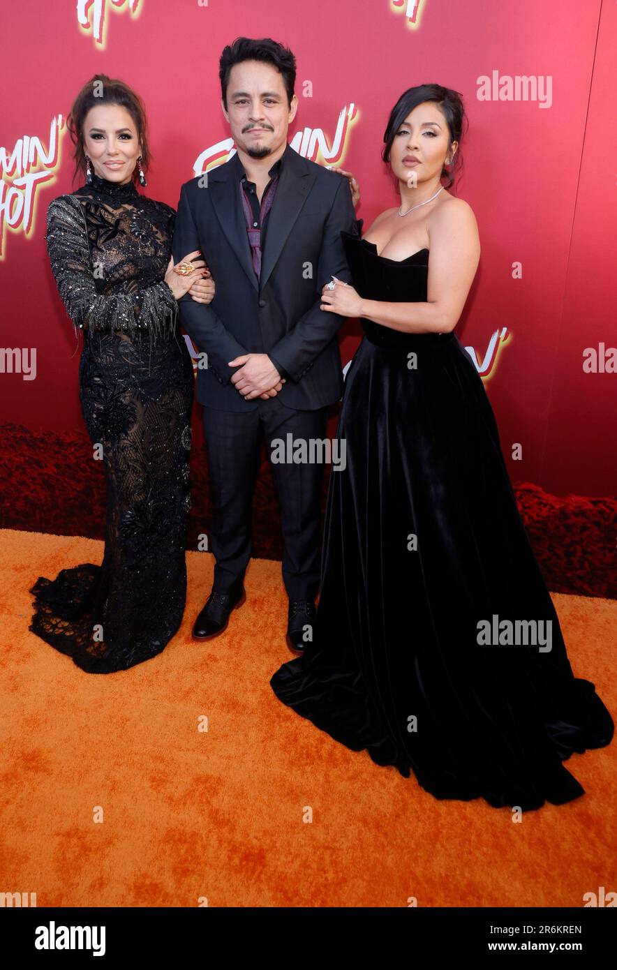 Los Angeles, Ca. 9th June, 2023. Jessie Garcia, Eva Longoria, Annie Gonzalez at the LA special screening of Flamin' Hot at Hollywood Post 43 in Los Angeles, California on June 9, 2023. Credit: Faye Sadou/Media Punch/Alamy Live News Stock Photo