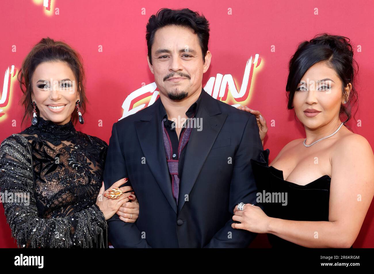 Los Angeles, Ca. 9th June, 2023. Jessie Garcia, Eva Longoria, Annie Gonzalez at the LA special screening of Flamin' Hot at Hollywood Post 43 in Los Angeles, California on June 9, 2023. Credit: Faye Sadou/Media Punch/Alamy Live News Stock Photo