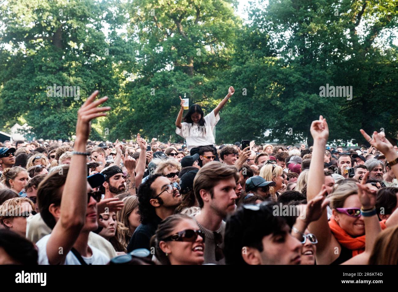 Copenhagen, Denmark. 09th June, 2023. Concert goers attend a live