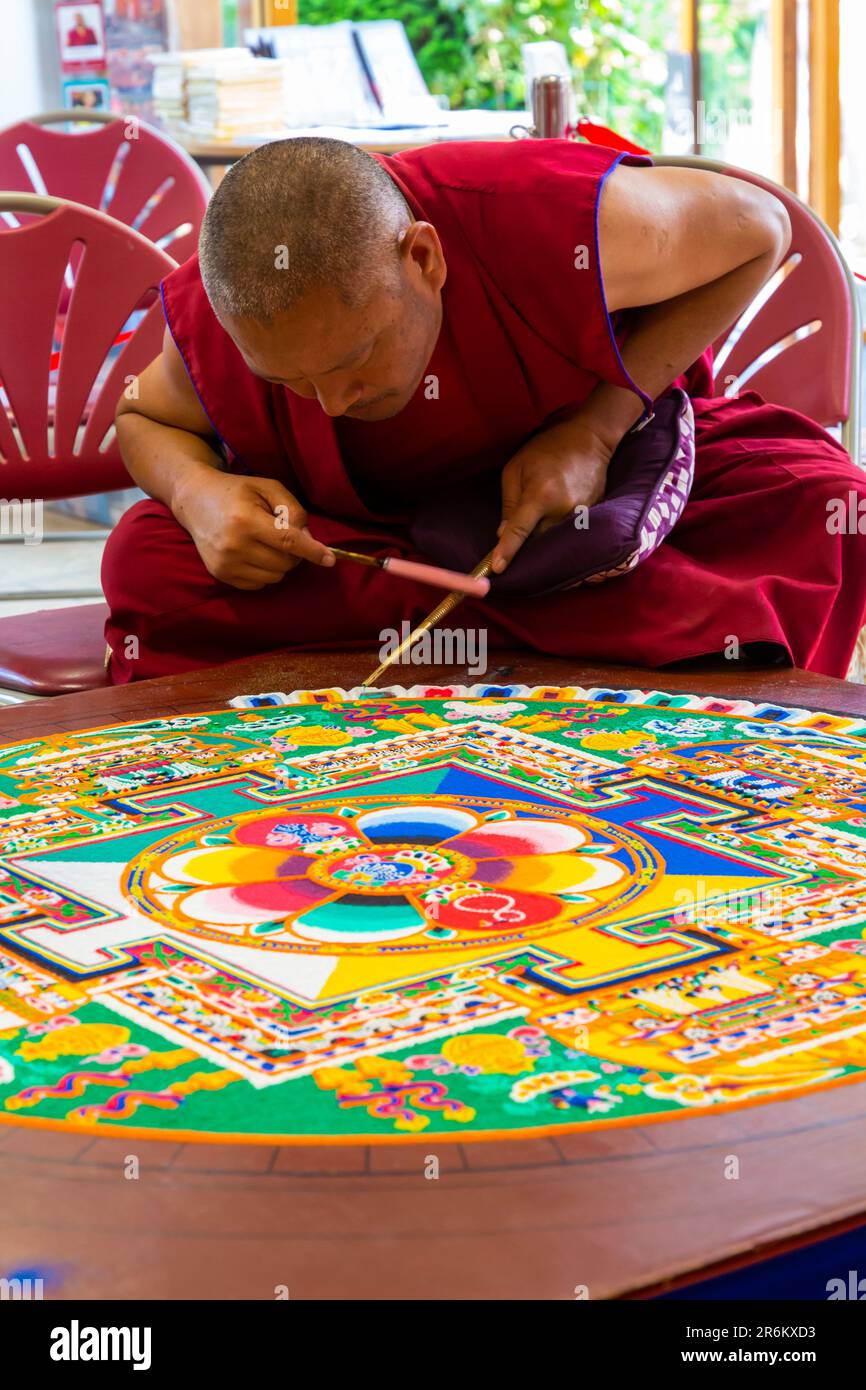 Wimborne, Dorset UK. 10th June 2023. The Tibetan Buddhist Tashi Lhunpo