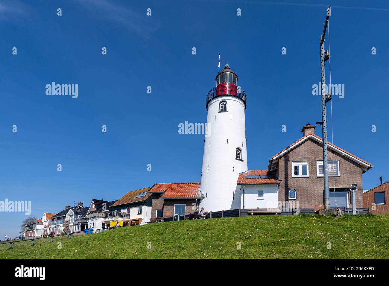 lighthouse in Urk, Netherlands Stock Photo