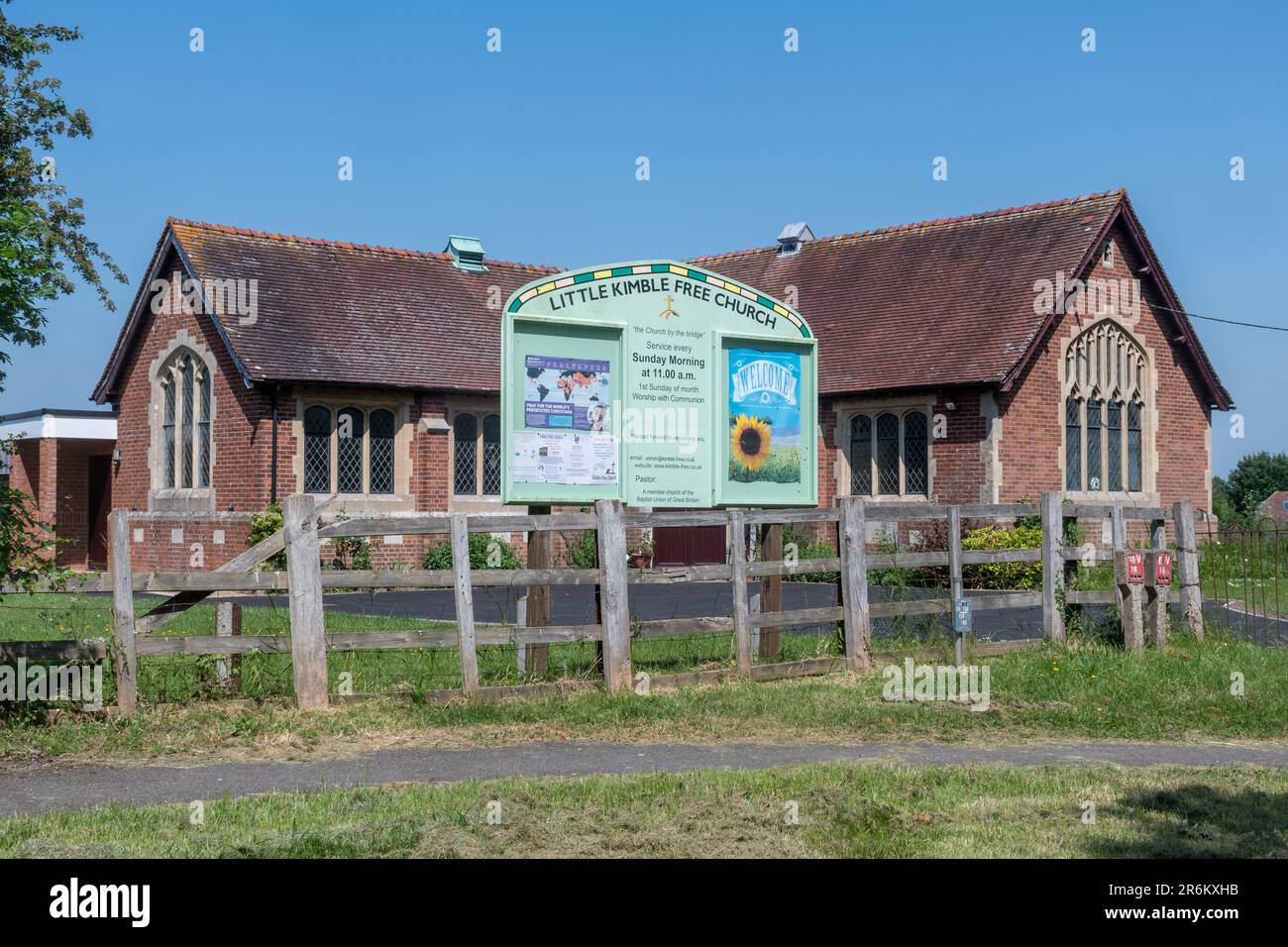 Little Kimble Free Church, a small baptist church in the Buckinghamshire village, England, UK Stock Photo