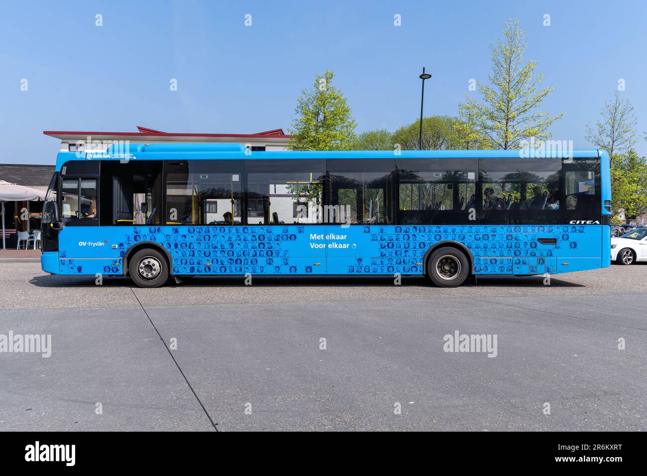 OV-Fryslan VDL Citea Bus At Emmeloord Bus Station Stock Photo - Alamy