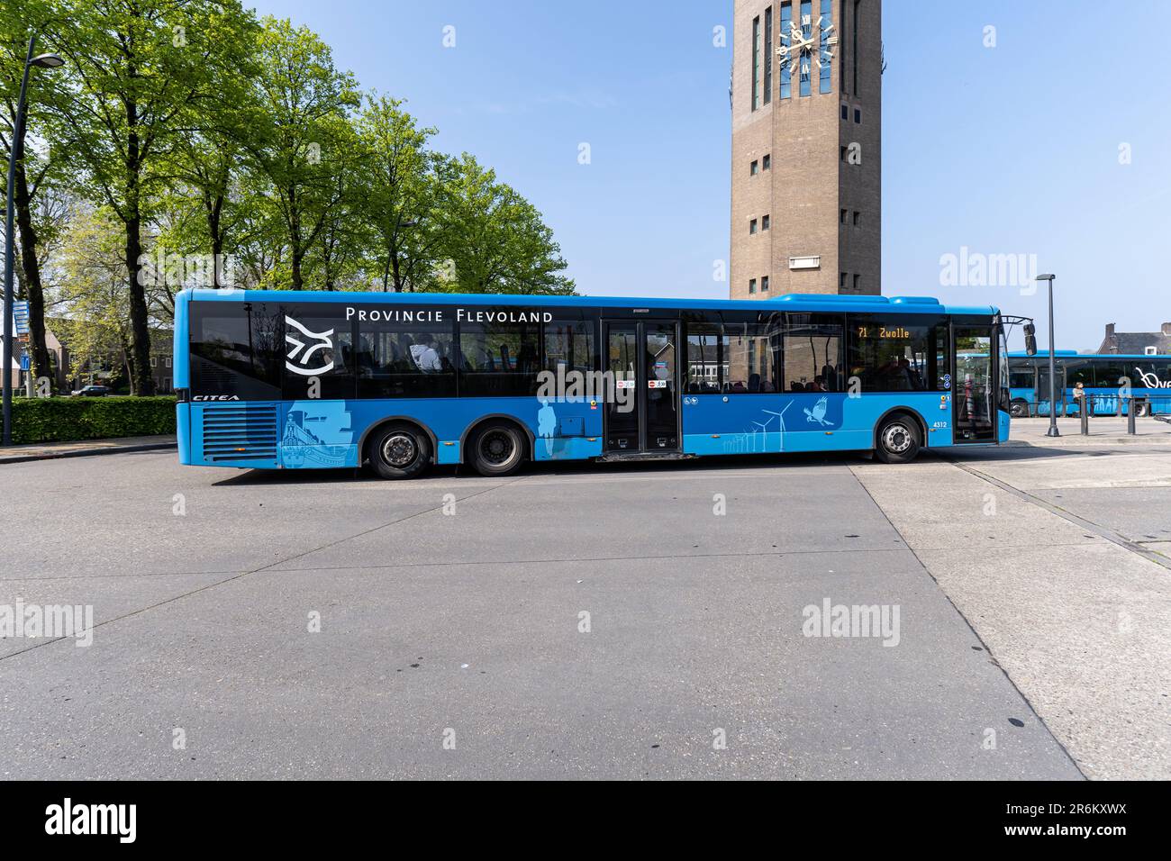 OV Regio Ijsselmond VDL Citea bus at Emmeloord bus station Stock Photo