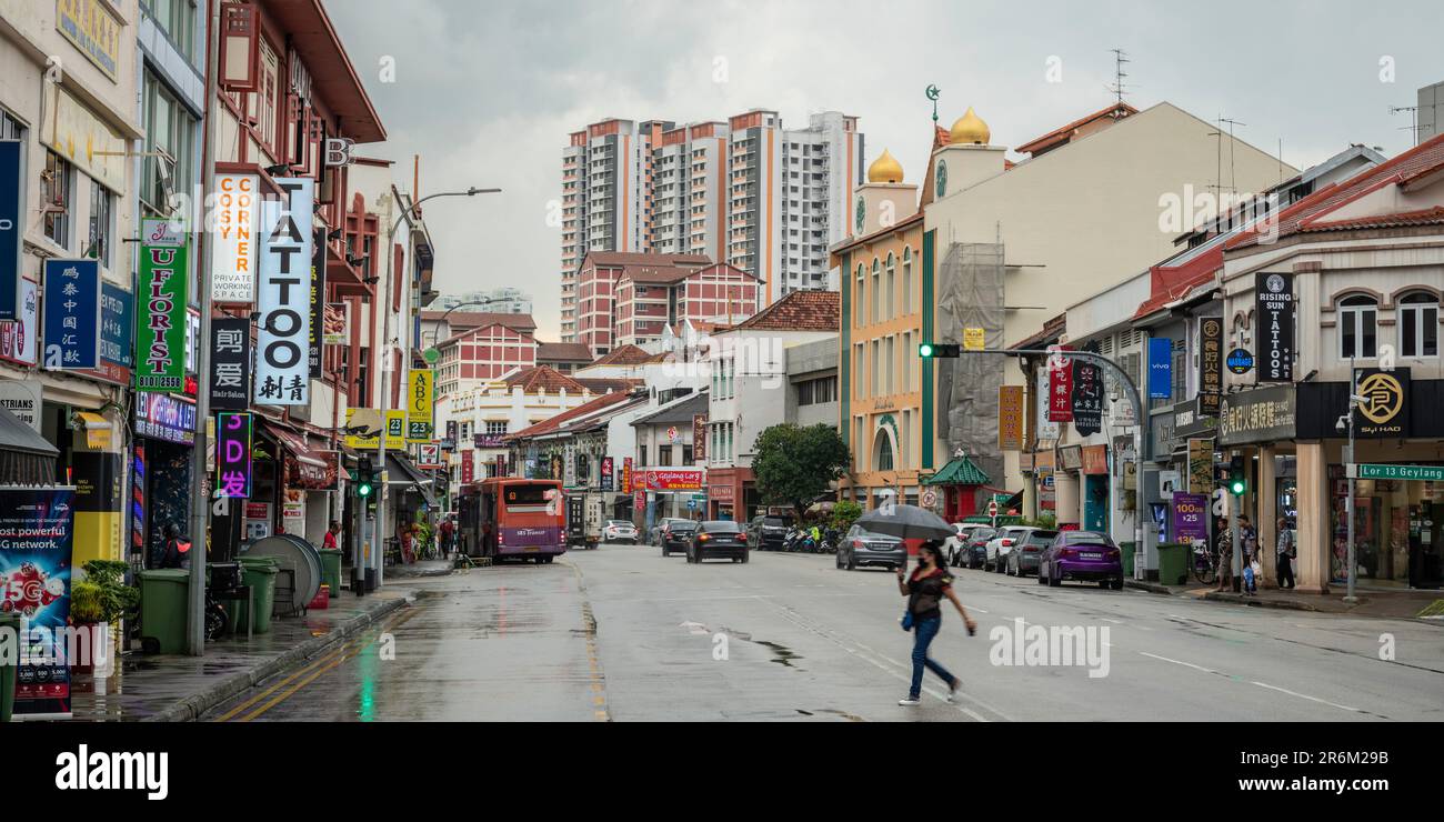 Geylang Neighbourhood, Singapore, Southeast Asia, Asia Stock Photo