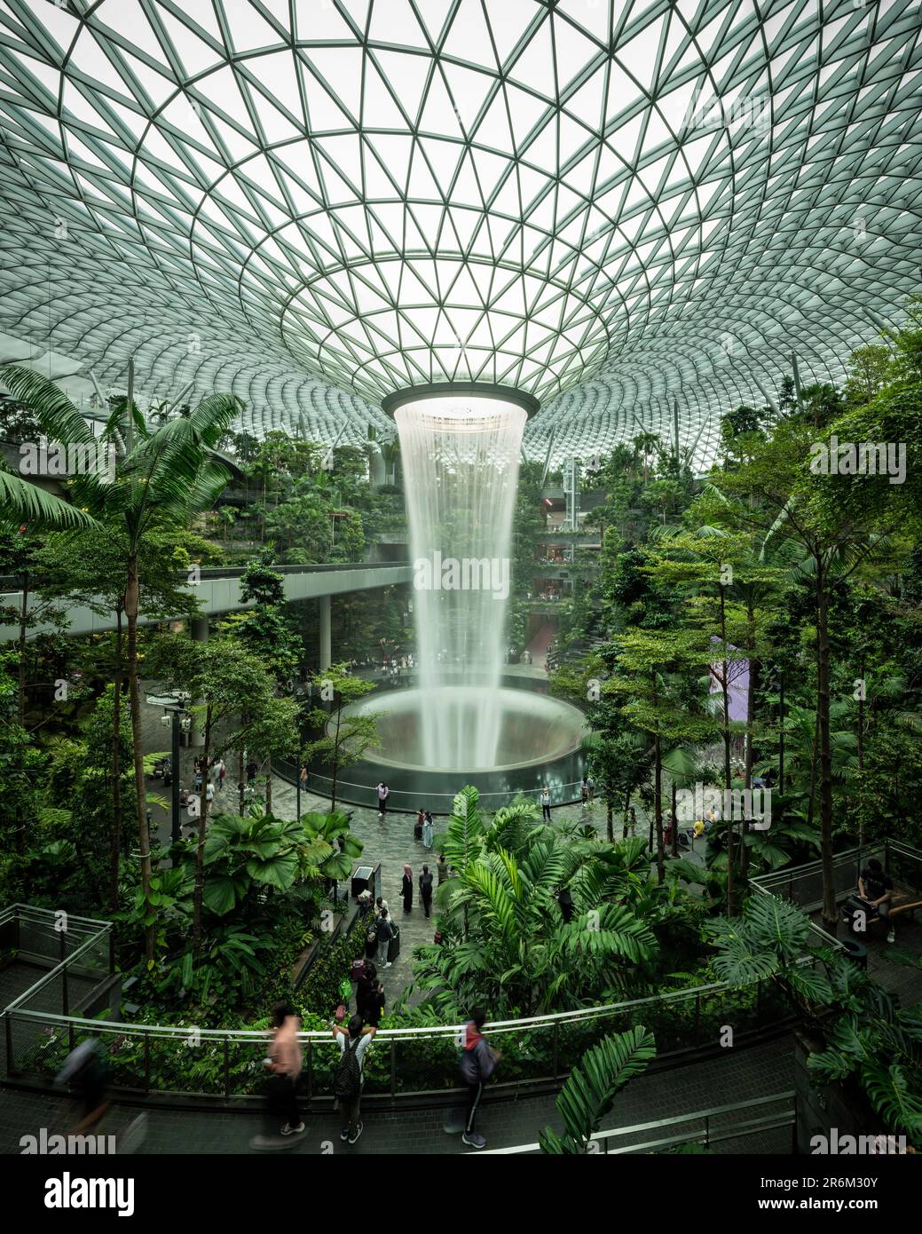 Rain Vortex, Changi Airport, Singapore, Southeast Asia, Asia Stock