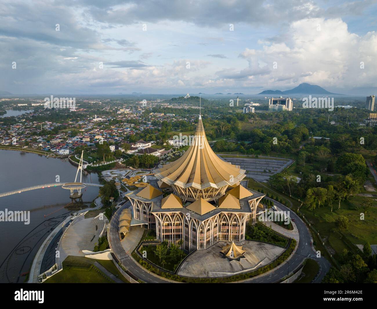 Sarawak State Legislative Assembly Building, Kuching, Sarawak, Borneo, Malaysia, Southeast Asia, Asia Stock Photo