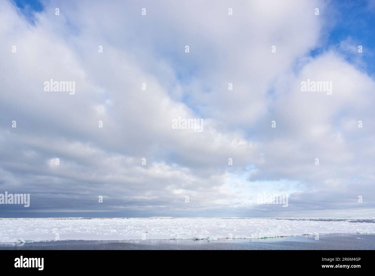 Pack Ice in the Amundsen Sea, Antarctica Stock Photo