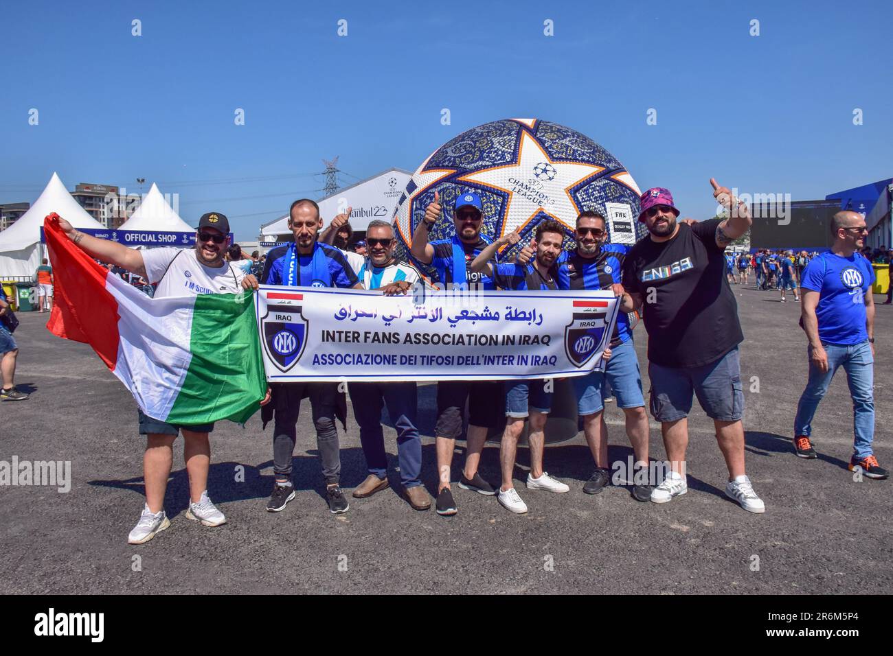 Istanbul, Turkey. 10th June, 2023. Football fans of Inter arrive at the