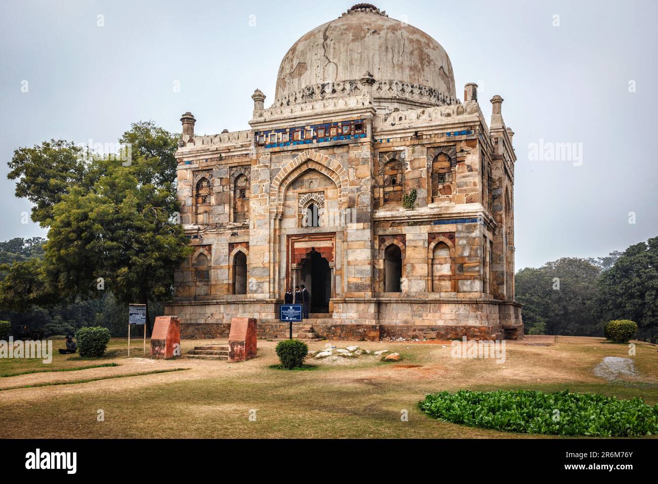 Sheesh Gumbad mausoleum in Lodi Gardens, New Delhi was built during the reign of Sikander Lodi in 1494 Stock Photo