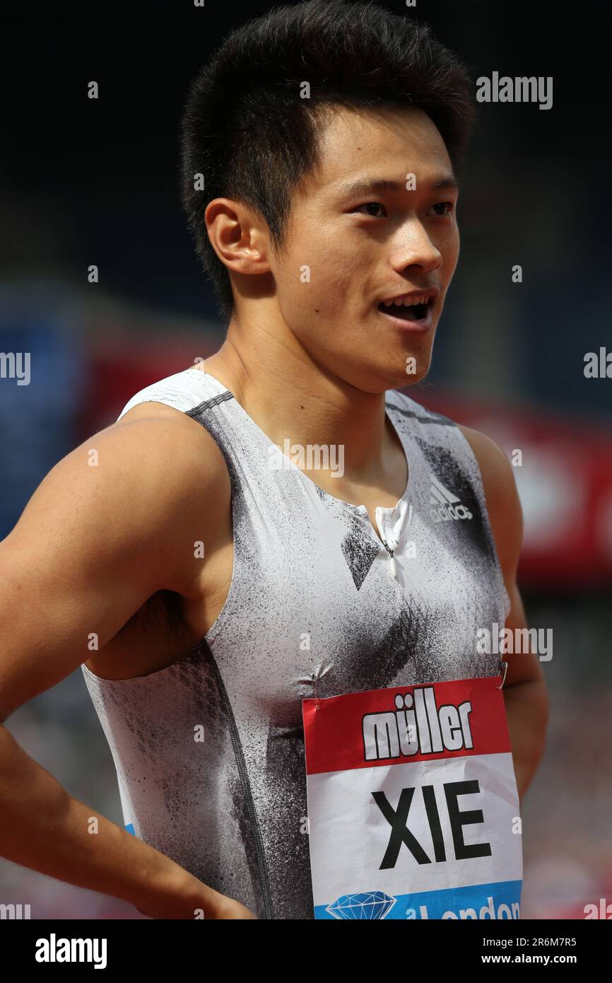 Zhenye XIE (China) after competing in the Men's 200m Final at the 2019