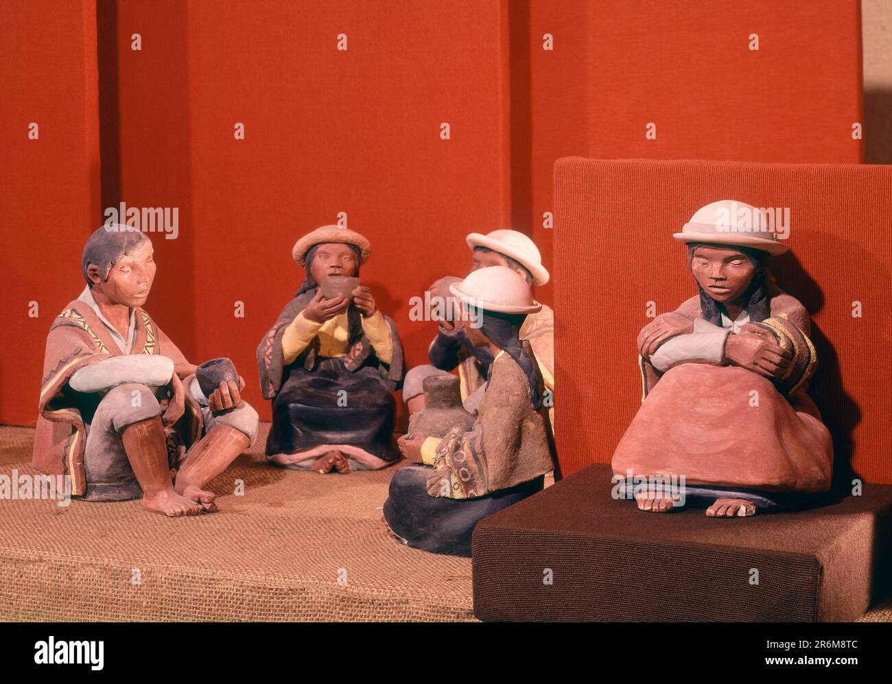 FIGURAS ARGENTINAS DE LA CULTURA QUECHUA. Location: MUSEE D'ARTS DECORATIFS. MADRID. SPAIN. Stock Photo