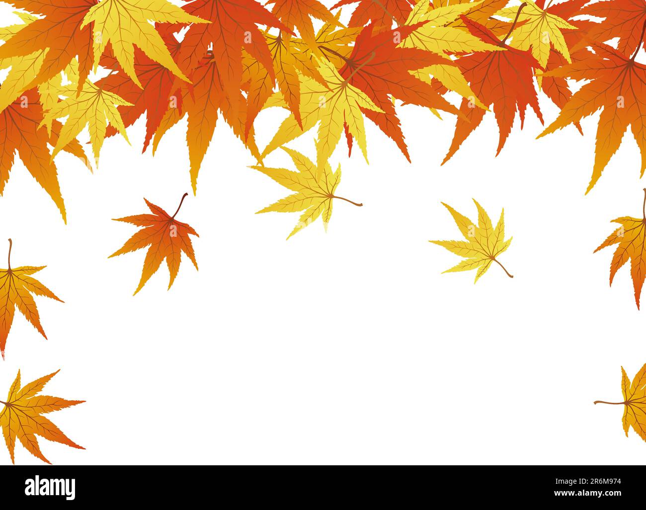 Pattern of autumn maples leaves. Vector illustration Stock Vector Image ...