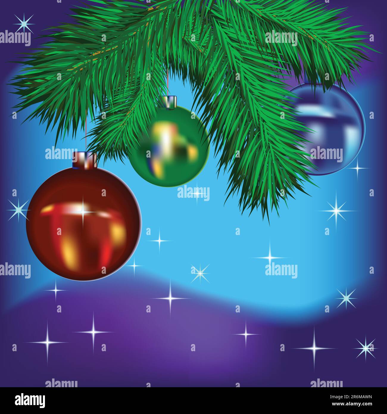 Hanging on a christmas tree Stock Vector Images - Alamy