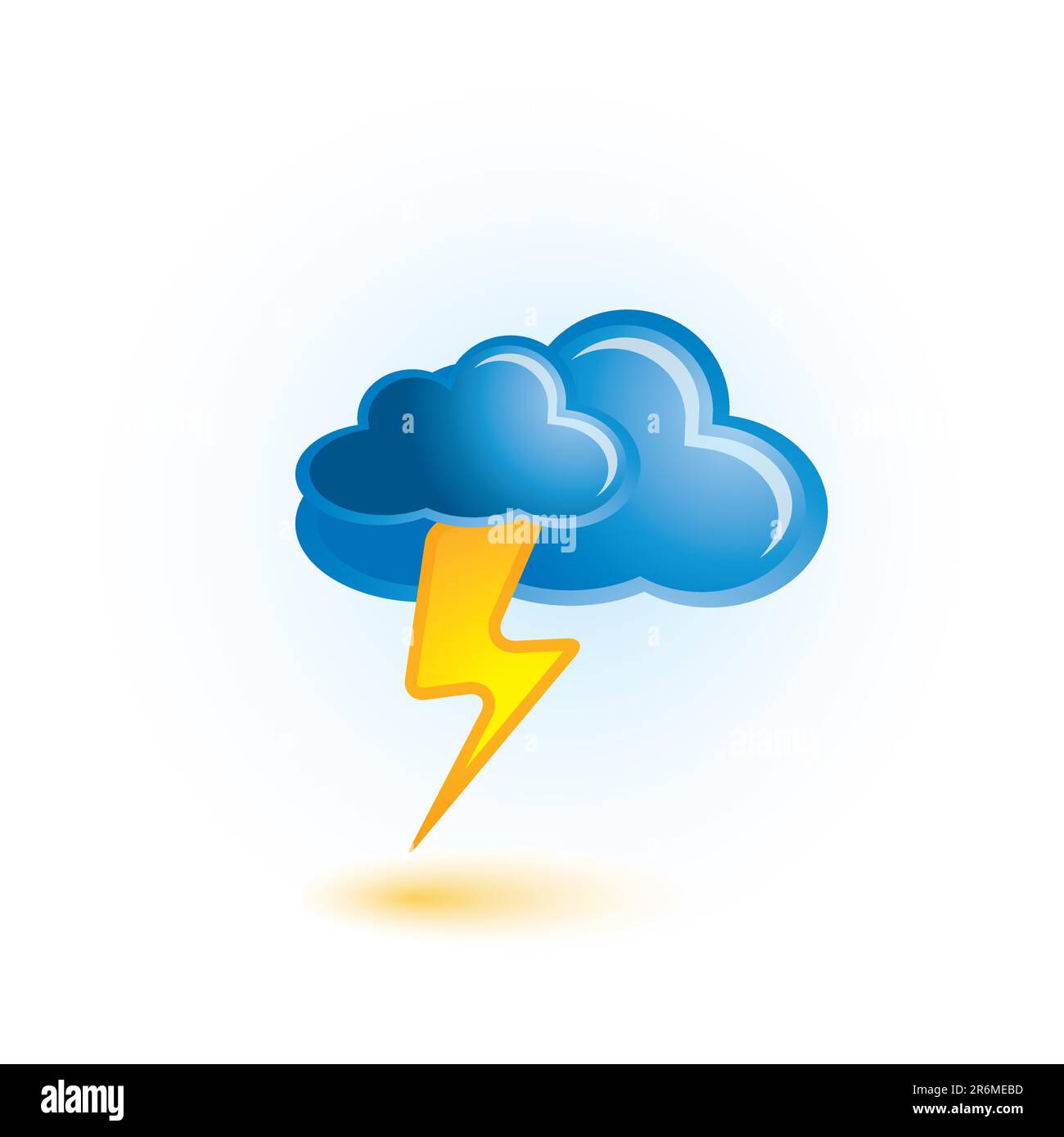 cloud and lightning icon Stock Vector Image & Art - Alamy