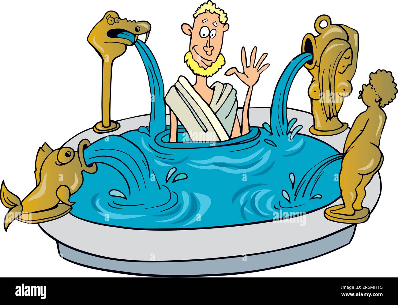 Illustration of Ancient citizen of Rome taking bath Stock Vector Image