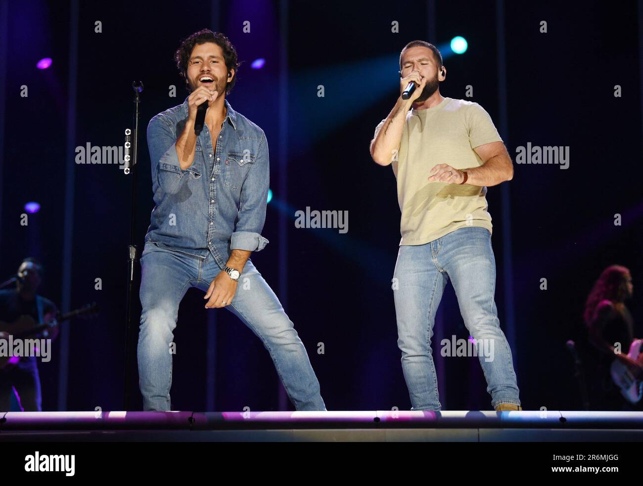 Nashville, TN, USA. 8th June, 2023. Dan Shay, Dan Smyers, Shay Mooney