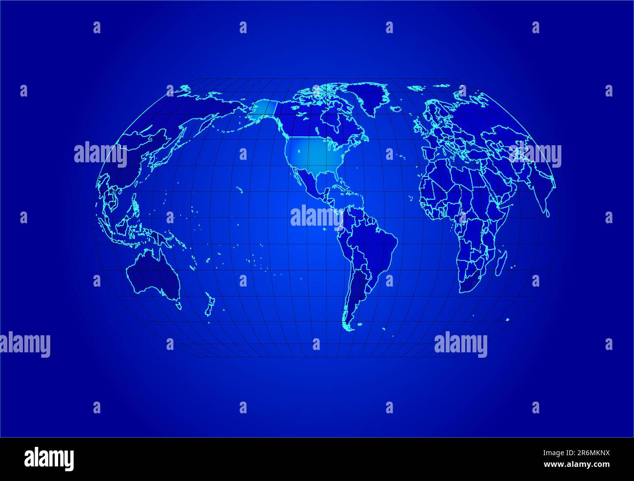 Map of the world - vector illustration Stock Vector Image & Art - Alamy