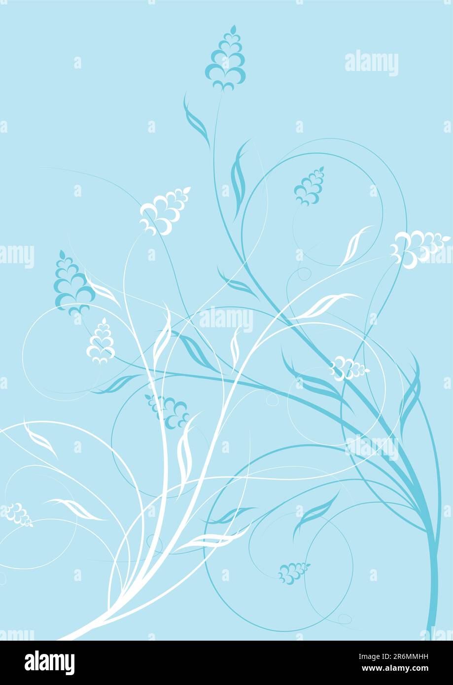 Abstract floral element, vector illustration Stock Vector Image & Art ...