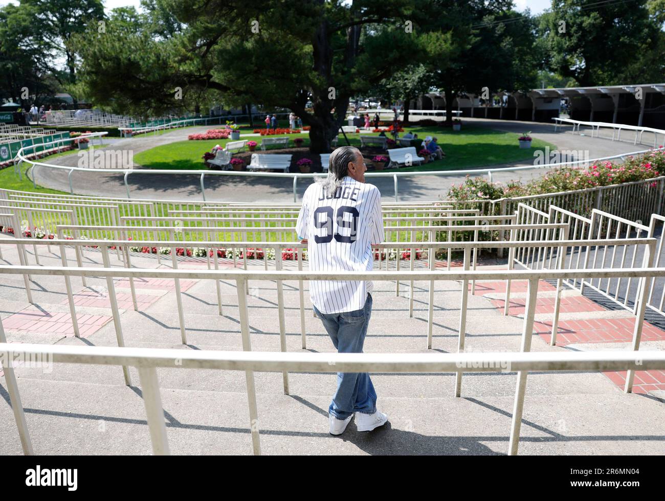 Elmont, United States. 10th June, 2023. Racing fans attend the 155th running of the Belmont