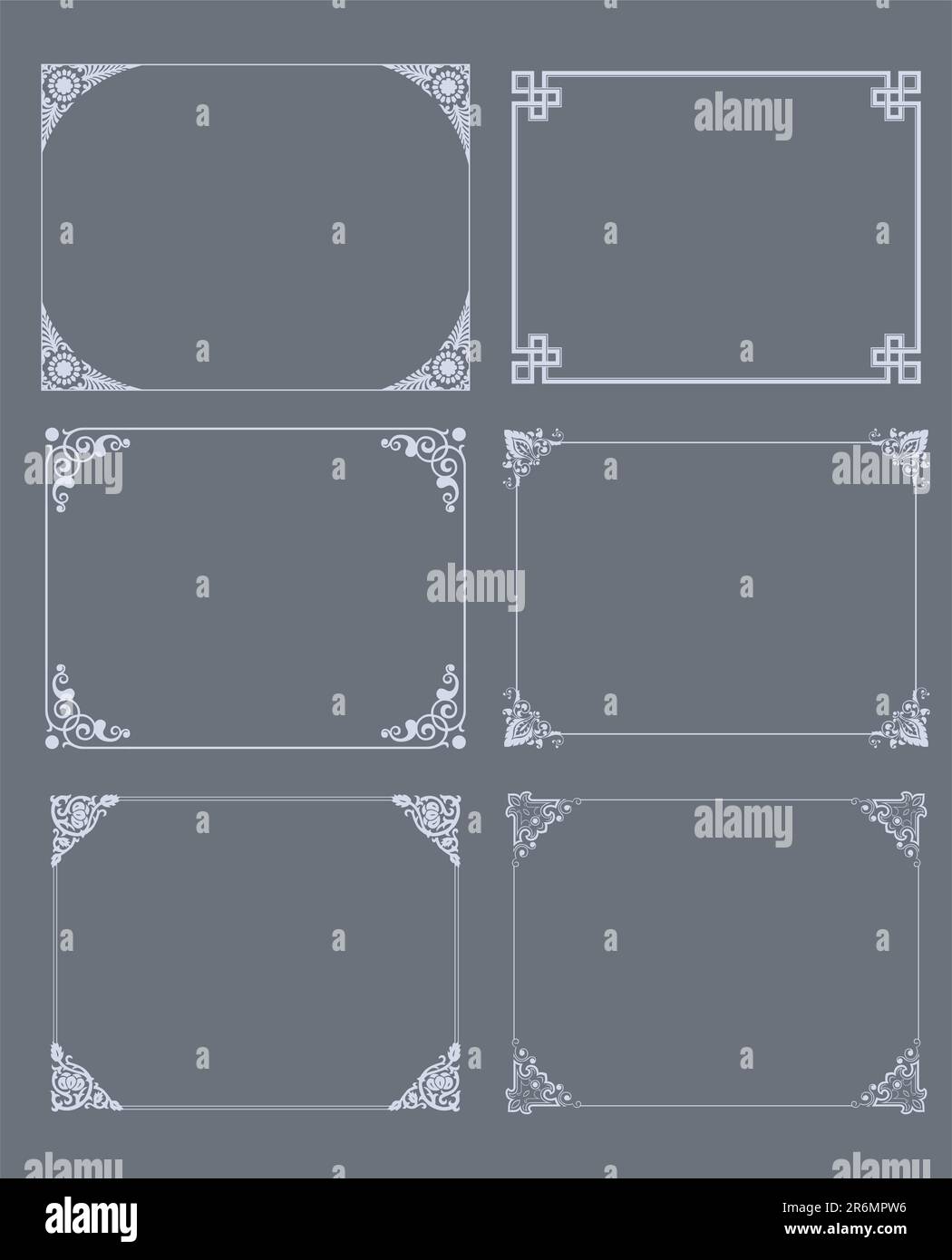 decorative frame set Stock Vector Image & Art - Alamy
