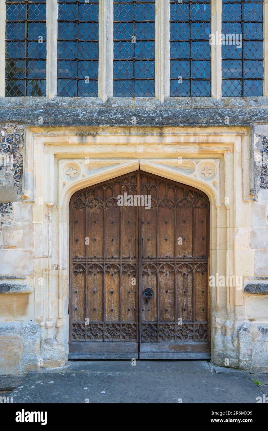 West entrance door to St Mary's Church. Chesham, Buckinghamshire ...
